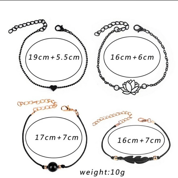 Cool set of black bracelets - Picture 4 of 4